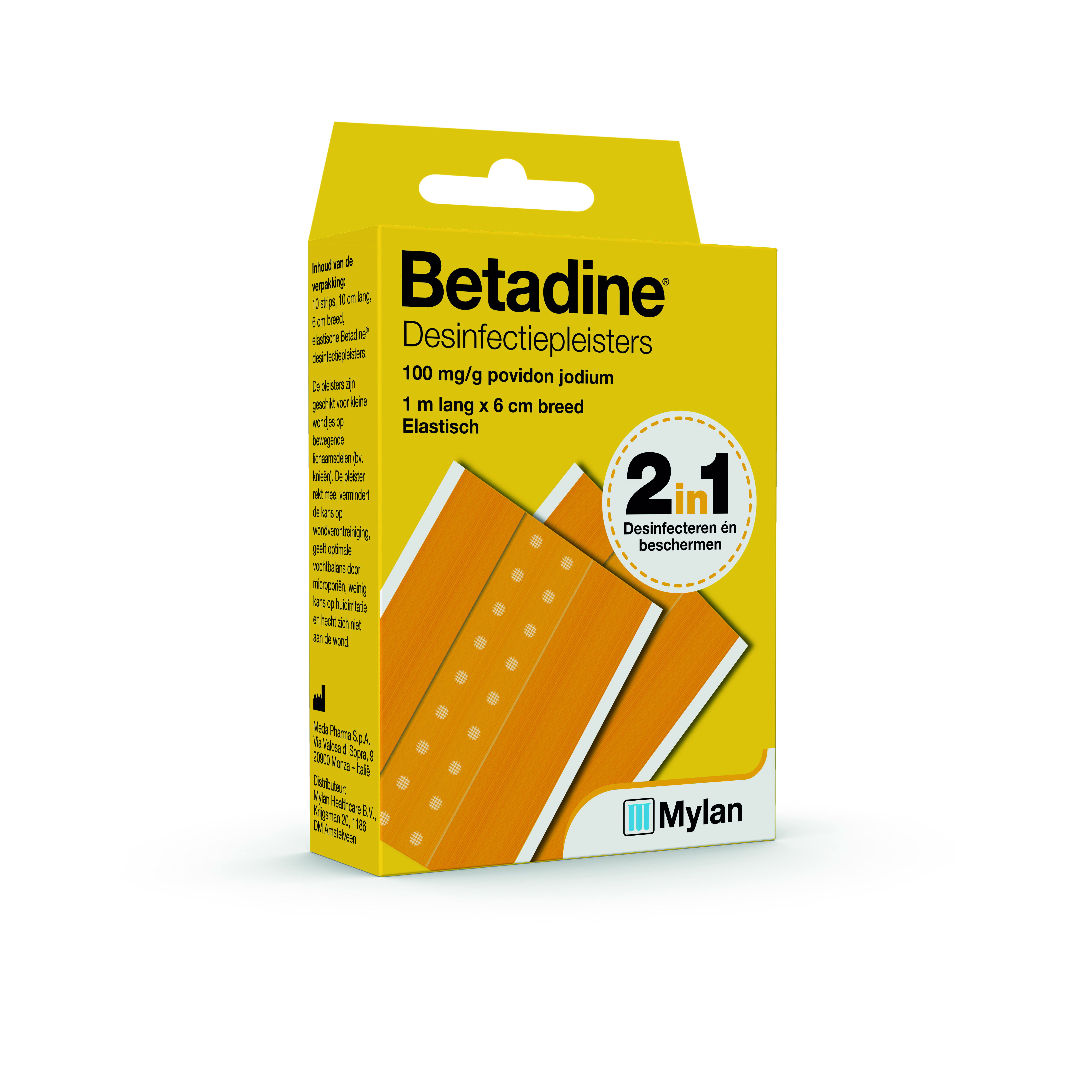 Oppositie druk ondersteboven Betadine Desinfectiepleister / Wonden desinfecteren en beschermen